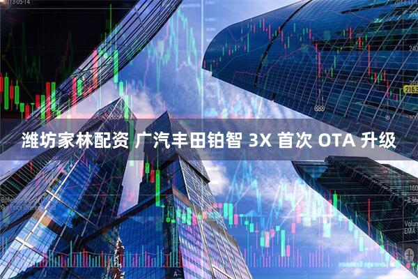 潍坊家林配资 广汽丰田铂智 3X 首次 OTA 升级